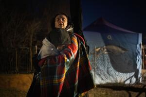 Refugees Flee To Slovakia Amid Russia's Attack On Ukraine