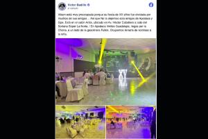 El periodista Victor Badillo usó sus redes sociales para ayudar a una quinceañera que habían dejado plantada en su fiesta
