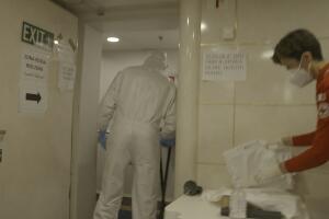 Walking into the red zone in a hazmat suit.jpg