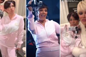Kourtney Kardashian disfrazada como Kris Jenner.jpg