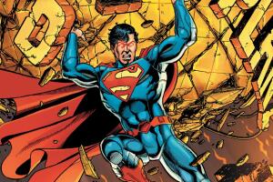 Superman demostrando su fuerza