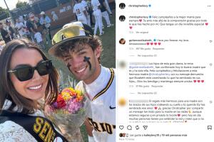 Christopher Levy también le dedicó un mensaje a su madre