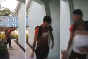 Hombre se roba paquetes de la puerta en una casa de Tampa
