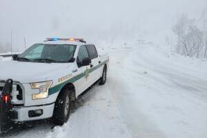 carretera 58 cerrada por nieve