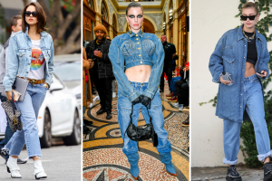 Total denim look
