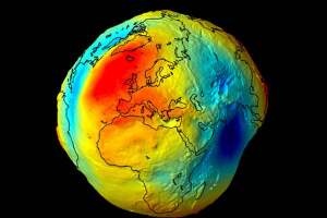 La verdadera forma geoide de la Tierra