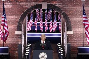 Mike Pence acepta la nominación vicepresidencial del Partido Republicano el 26 de agosto del 2020 en el Fort McHenry en Baltimore, Maryland