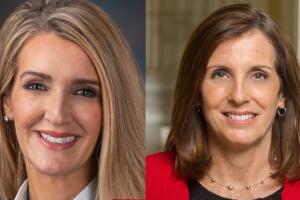 Las senadoras de EEUU por Georgia, Kelly Loeffler y por Arizona, Martha McSally. 