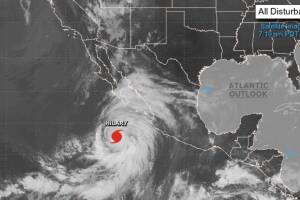 Huracán Hilary ya es categoría 4 y podría afectar Arizona durante el fin de semana