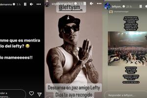 Algunos artistas como 'El Komander' ya expresaron sus condolencias tras la muerte de Lefty SM. A la derecha aparece la última foto que el rapero habría publicado en Instagram y corresponde al concierto que dio en el Teatro Metropólitan de la Ciudad de México la noche del pasado viernes 1 de septiembre.  