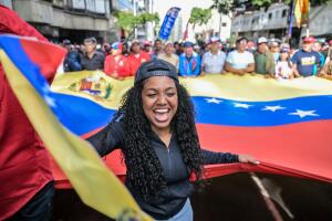 Marcha a favor de Nicolás Maduro en Caracas