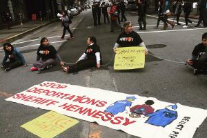 Protestan contra redadas en San Francisco 