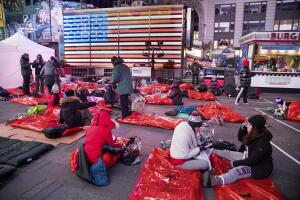 The Worlds Big Sleep Out in Times Square 2019
