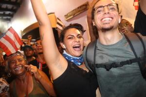 Protesters Demand Resignation Of Puerto Rico's Governor Ricardo Rossello