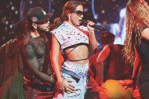 Premio Lo Nuestro 2024: Anitta en los ensayos de la fiesta latina