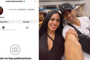 Así aparecía la cuenta de Evelyn Beltrán, novia de Toni Costa, hasta la mañana de este jueves 7 de diciembre.
