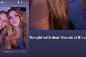 Shakira compartió así que se fue con unas amigas a ver a Beyoncé en concierto en Miami.