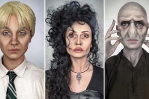 Nuria Adraeos se transformó en diversos personajes de 'Harry Potter'