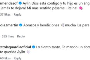 Muchos colegas de Aylín Mujica respondieron así al mensaje que la actriz le dedicó a su hijo mayor horas después de su repentina muerte. 