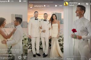 Gaby Espino fue la madrina de boda de Alejandro Chabán y Alejandro Cesare.