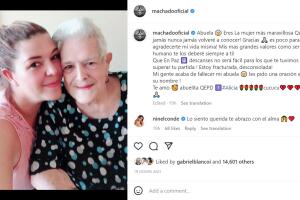 Alicia Machado despidió a su abuela con un conmovedor mensaje.