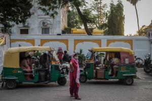 Rickshaw o mototaxis en India