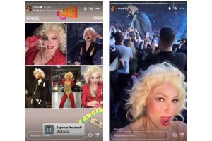 Thalía demostró que es fan de Madonna.
