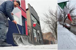 Sistema invernal ingresa a Chicago: así empiezan a quedar las calles cubiertas de nieve 