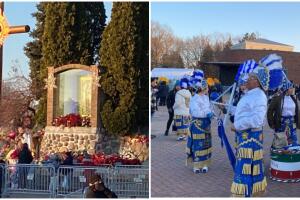 Día de la Virgen de Guadalupe, llegada de los feligreses 11 de diciembre de 2023