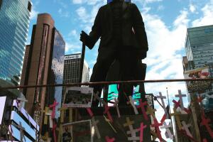 Ayotzinapa vive en Times Square