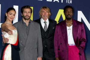 Eiza González Jake Gyllenhaal Yahya Abdul-Mateen II The Grosby Group.jpg