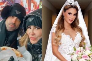 En la foto de la izquierda, Ninel Conde aparece con un hombre que se presume sería su nuevo marido.