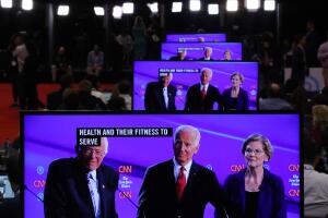 Democratic Presidential Candidates Participate In Fourth Debate In Ohio