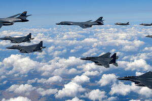 Aviones sobre Corea del Sur