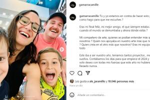 Camille Gamarra, la ahora viuda de Diego Gallardo, publicó este mensaje en el que se hace desgarradores cuestionamientos tras la repentina muerte del cantante.    