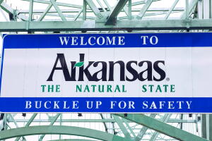 Welcome to Arkansas sign