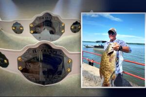 Récord de peso pez lobina boca chica.