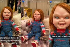 Belinda utilizó a Chucky para advertir a quienes "inventen chismes" sobre ella.