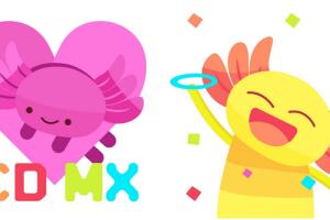 emojis CDMX ajolotes