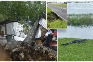 tormenta Debby en Carolina del Norte inundaciones tornados caimán