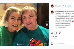 Lety Calderón dedicó unas emotivas palabras a su hijo Luciano en el Día Mundial del Síndrome de Down.