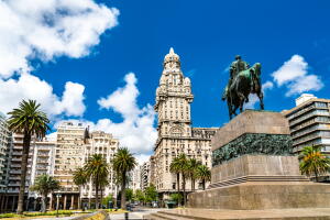 Artigas Mausoleum and Salvo Palace in Montevideo, Uruguay