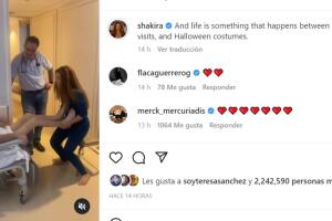 El papá de Shakira, de 91 años, es ayudado por la cantante en sus terapias de rehabilitación.