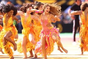 La colombiana fue parte del espectacular show.