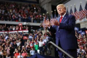 Former President Trump Holds Campaign Rally In Pennsylvania To Support Local Candidates