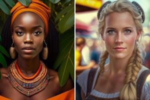 Nigeria (izquierda) y Alemania (derecha)