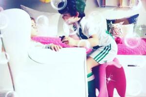 Alejandro Sanz y su hijo Dylan