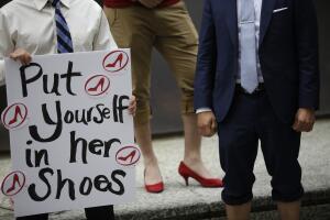 Male Attorneys In Chicago Don Heels To March Against Rape And Gender Violence