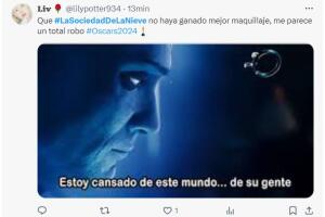 'La sociedad de la nieve' no ganó ningún premio Oscar