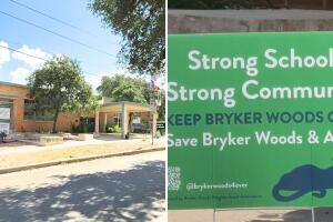 protesta padres de familia rechazan cierre escuelas consolidación austin isd texas